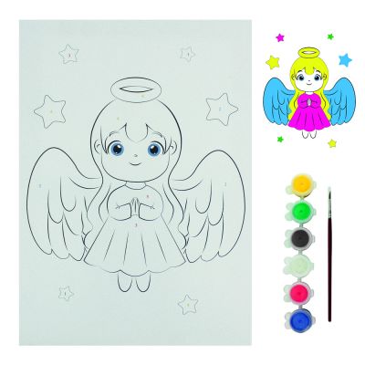  - BTS4 Boyama Tuval Sayılı Set 25x35 Melek