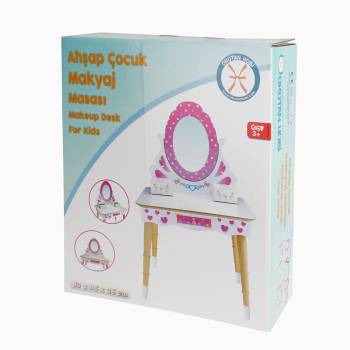 ÇG65 Ahşap Çocuk Makyaj Masası