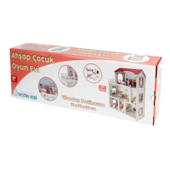 EV18 Doğal Ağaç Çocuk Oyun Evi Demonte