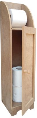  - H5 Stoklu Tuvalet Kağıtlık Dolaplı Ahşap Obje