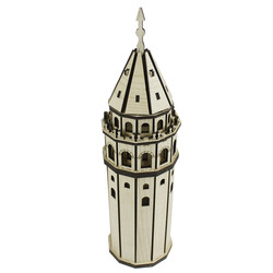 MS9 Ahşap Maket Set Galata Kulesi - Thumbnail