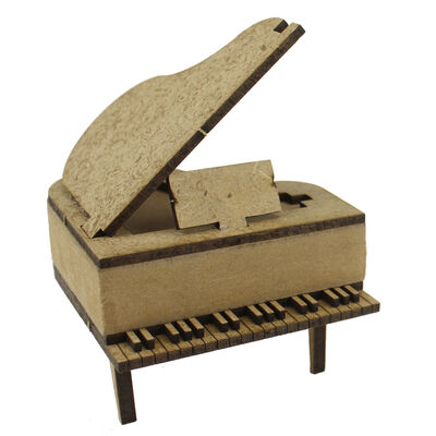  - MY11 Minyatür Üç Ayaklı Piyano Ahşap Obje