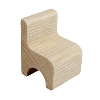 MY88 Doğal Ağaç Minyatür Sandalye - Thumbnail