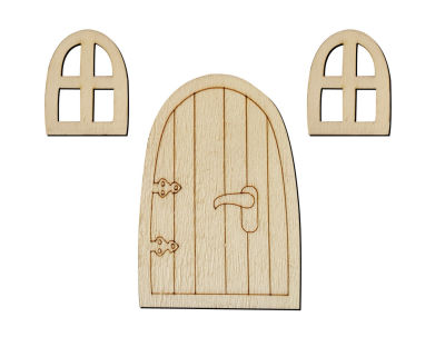  - O103 Kapı Pencere Set Paket Süs Ahşap Obje