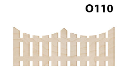  - O110 Ahşap Paket Süs Çit