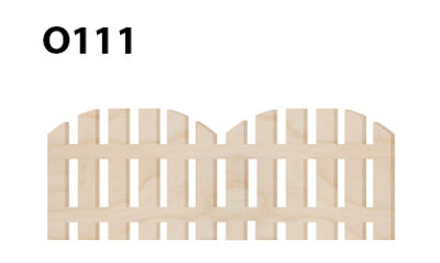  - O111 Ahşap Paket Süs Çit