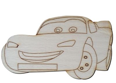 O88 Şimşek Mcqueen Paket Süs Ahşap Obje