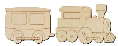  - O99 Tren Paket Süs Ahşap Obje