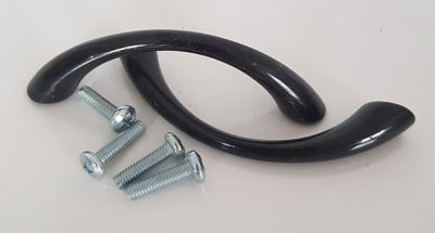  - HRD5 Siyah Metal Kulp 2 Adet