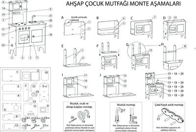 T1001 Çocuk Oyun Mutfak Pembe