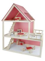 T2002 Ağaç Pembe Barbie Ev 68 cm Demonte - Thumbnail