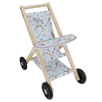  - T3102 Ahşap Oyuncak Bebek Arabası