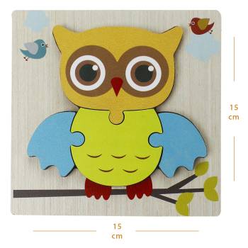  - T5001 Ahşap Puzzle Baykuş