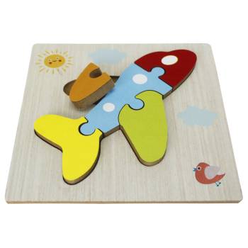 T5004 Ahşap Puzzle Uçak