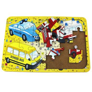 T5005 Ahşap Puzzle Taşıtlar