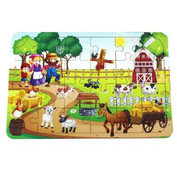  - T5006 Ahşap Puzzle Çiftlik