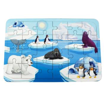  - T5007 Ahşap Puzzle Kutup Hayvanları