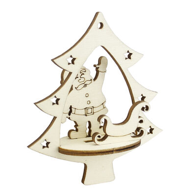  - YB51 Yılbaşı Ağaç Süsü Noel Baba Kızak